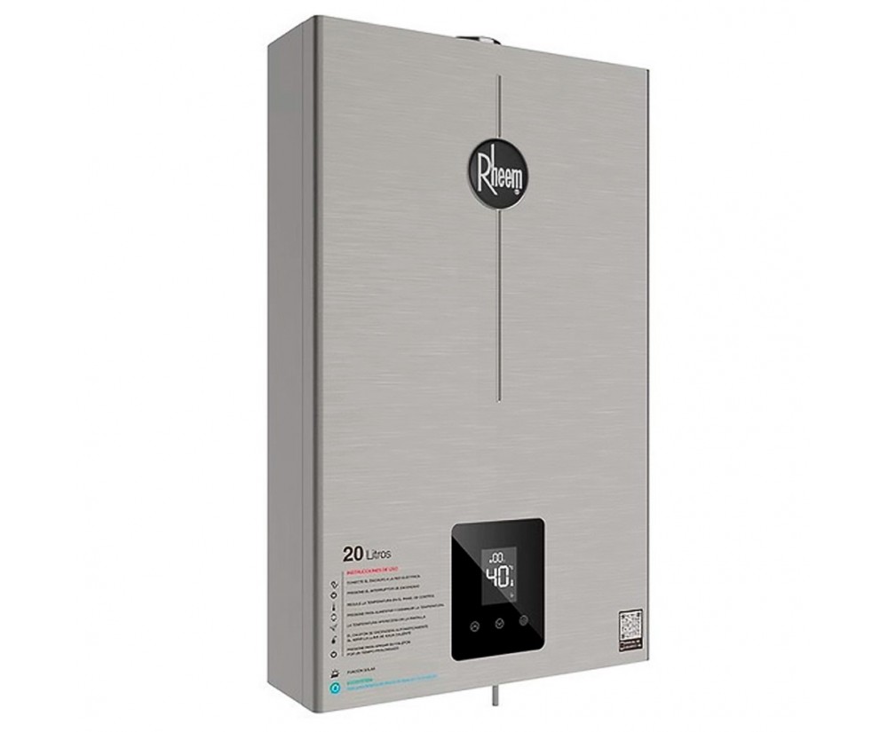 Aquecedor de Água a Gás Rheem 20 Litros RB20 Inox