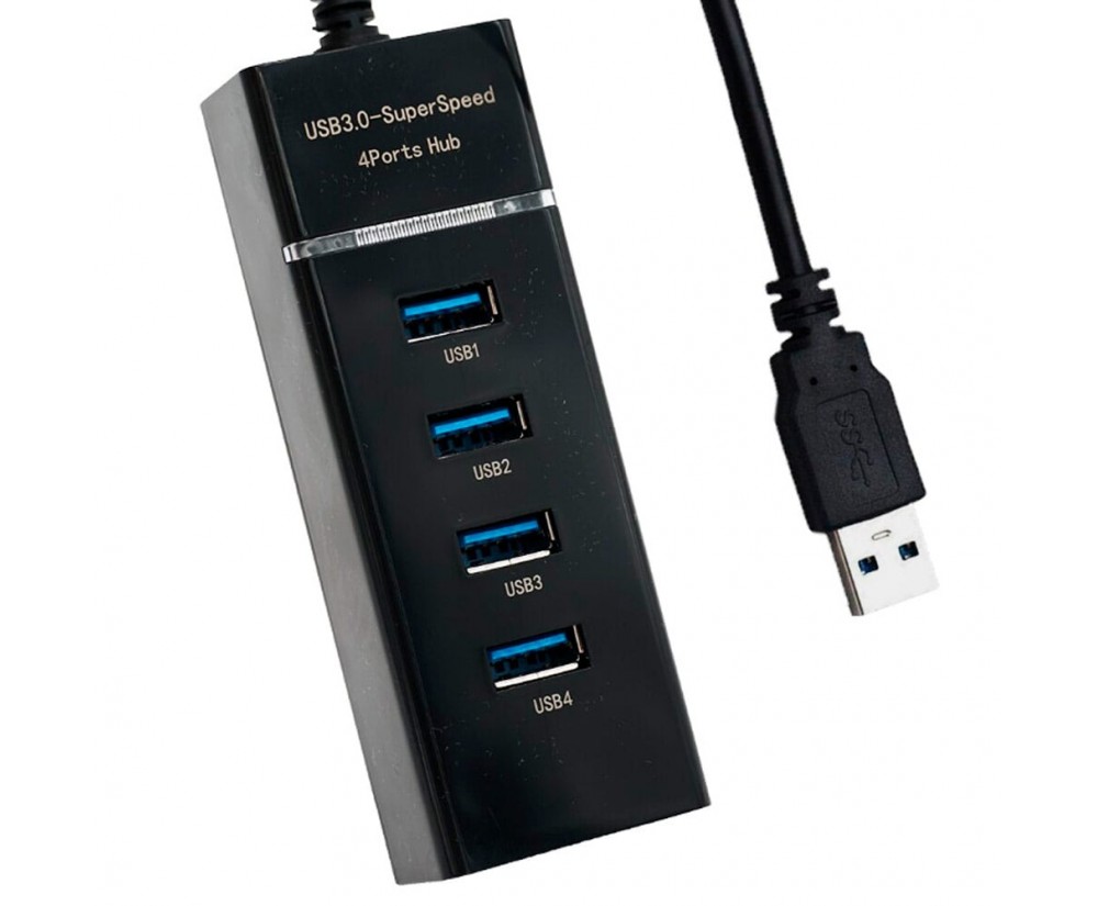 Cabo Hub Usb 2.0 De 4 Portas Rápidas Extensão Usb Pc