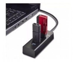 Cabo Hub Usb 2.0 De 4 Portas Rápidas Extensão Usb Pc