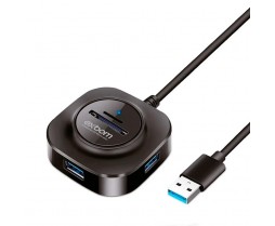 Hub Usb 3.0 Extensor 5 Em 1 Leitor Cartão Micro Sd Tf Not Pc